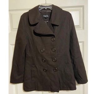 Rue 21 Dark Brown Peacoat